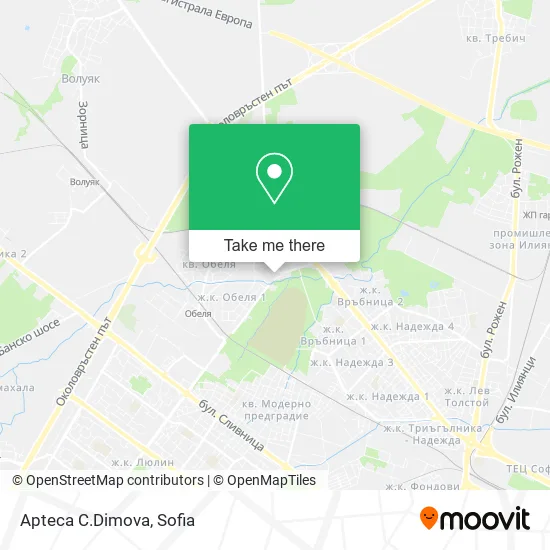 Карта Apteca C.Dimova
