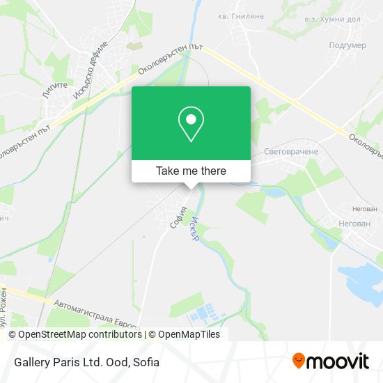 Gallery Paris Ltd. Ood map