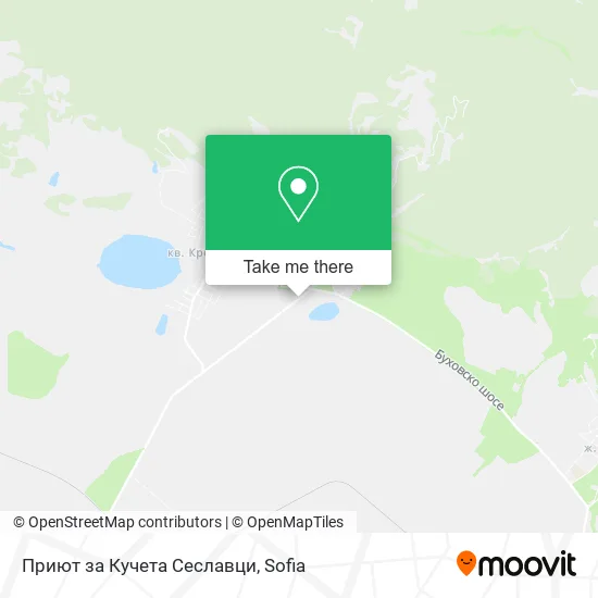 Карта Приют за Кучета Сеславци
