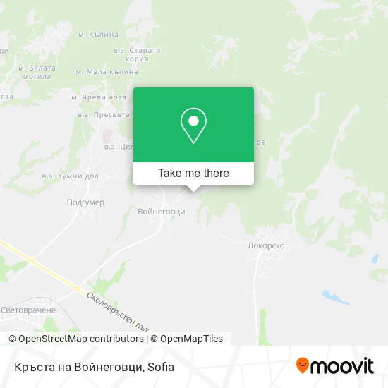 Карта Кръста на Войнеговци