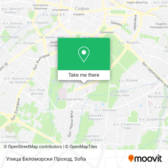 Карта Улица Беломорски Проход