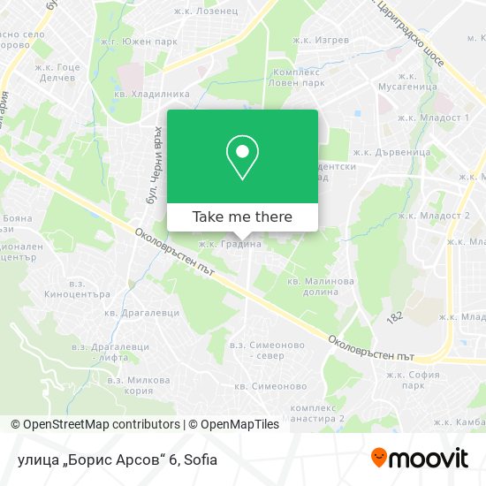 Карта улица „Борис Арсов“ 6