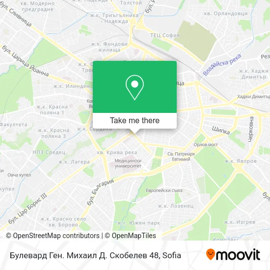 Булевард Ген. Михаил Д. Скобелев 48 map