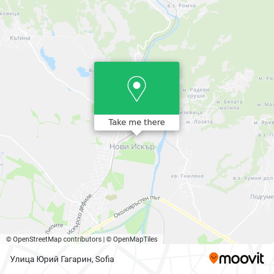 Улица Юрий Гагарин map