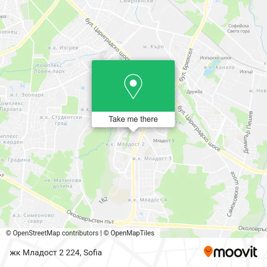 Карта жк Младост 2 224