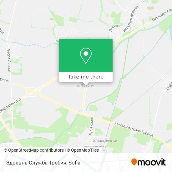 Здравна Служба Требич map