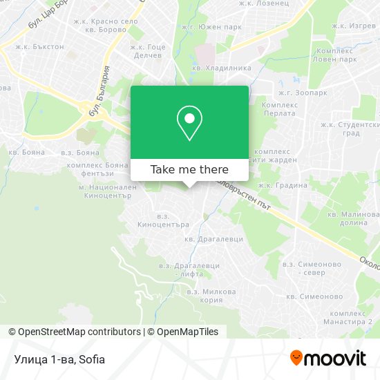 Улица 1-ва map