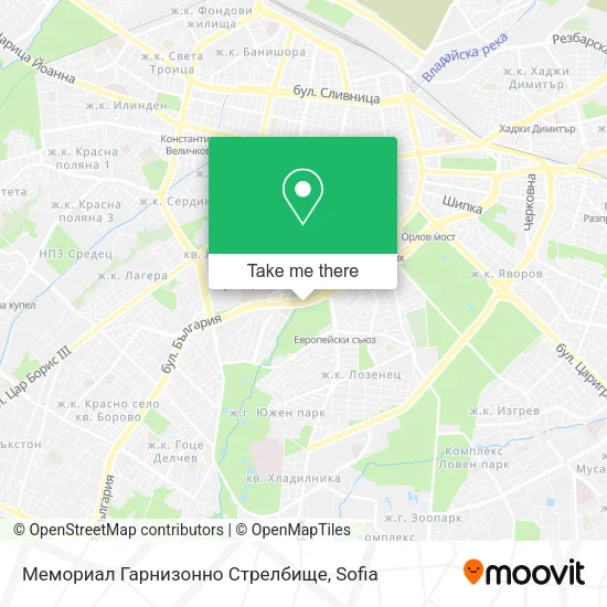 Карта Мемориал Гарнизонно Стрелбище