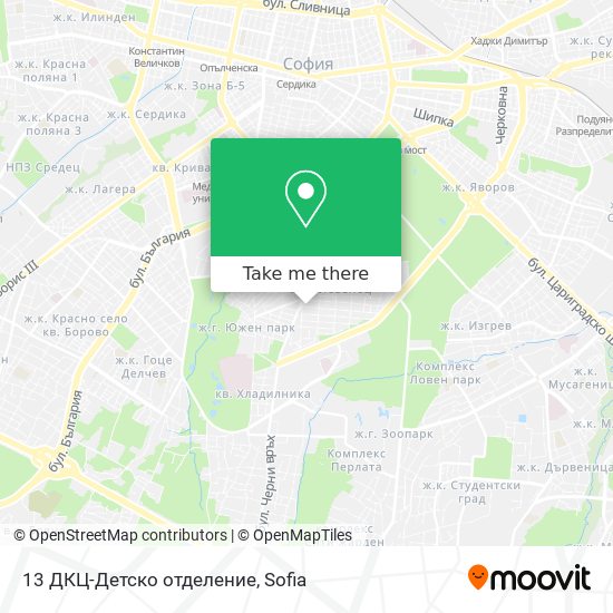 13 ДКЦ-Детско отделение map