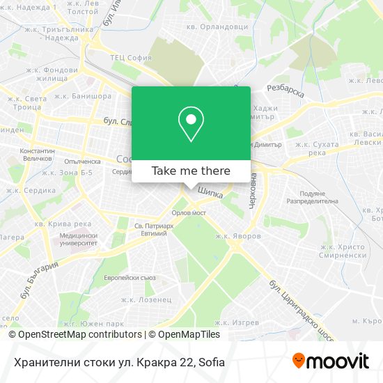 Хранителни стоки ул. Кракра 22 map