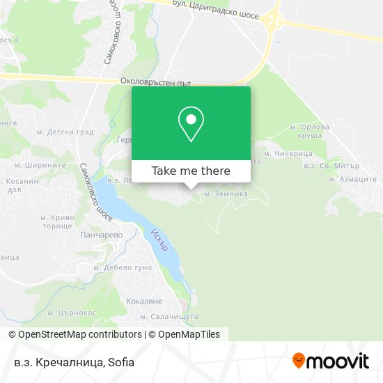 в.з. Кречалница map