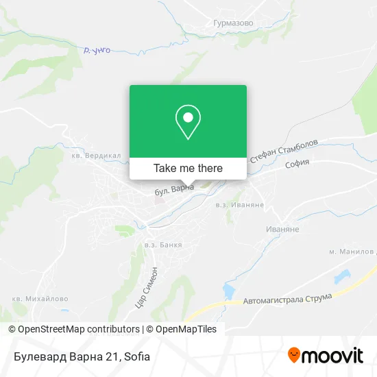 Карта Булевард Варна 21