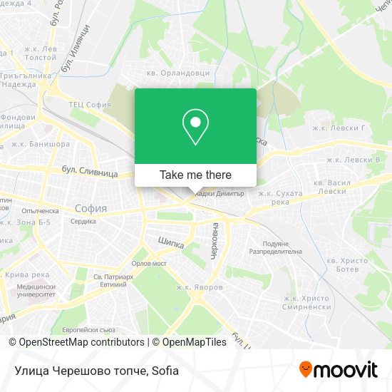 Карта Улица Черешово топче