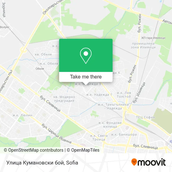 Карта Улица Кумановски бой