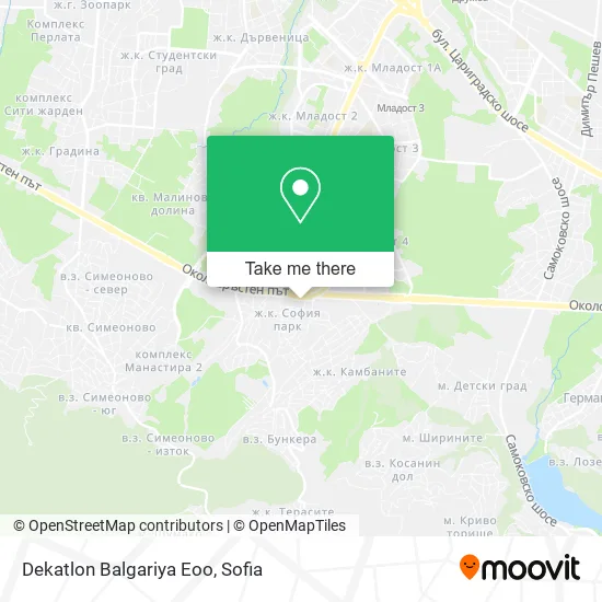 Карта Dekatlon Balgariya Eoo