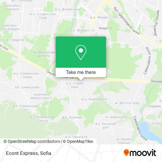 Карта Econt Express