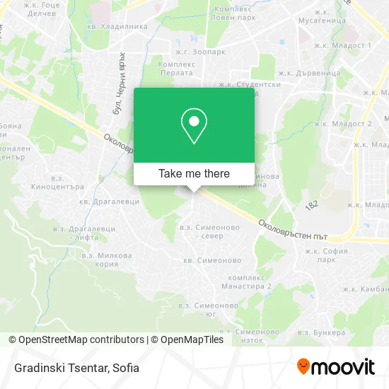 Карта Gradinski Tsentar