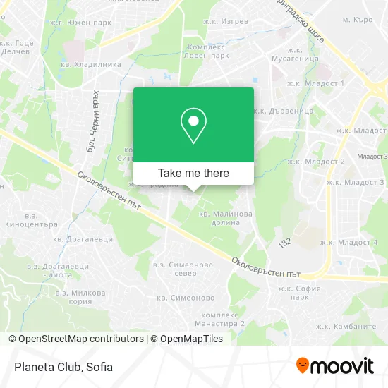 Planeta Club map