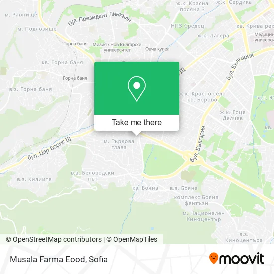 Карта Musala Farma Eood