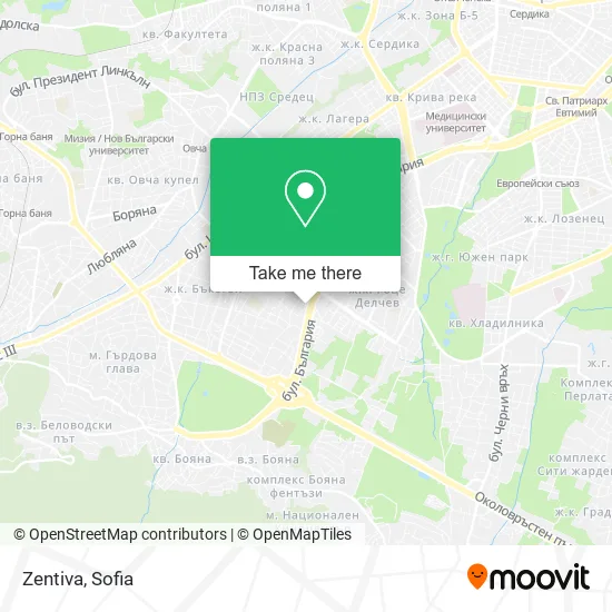 Карта Zentiva