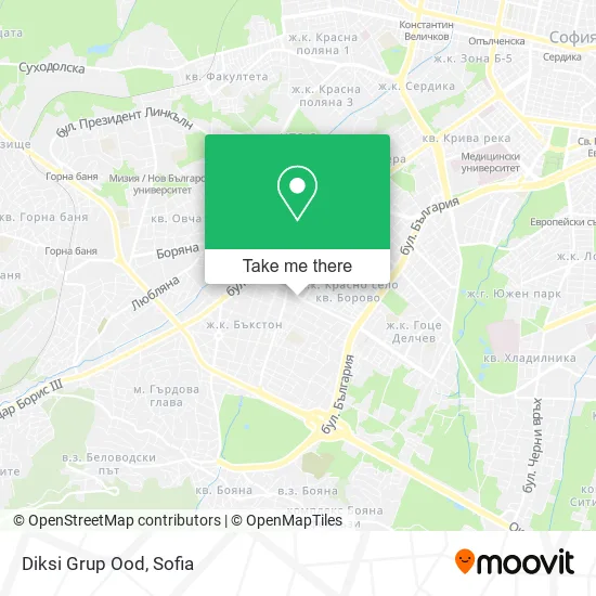 Карта Diksi Grup Ood
