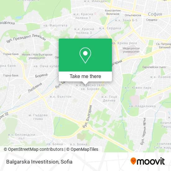Карта Balgarska Investitsion