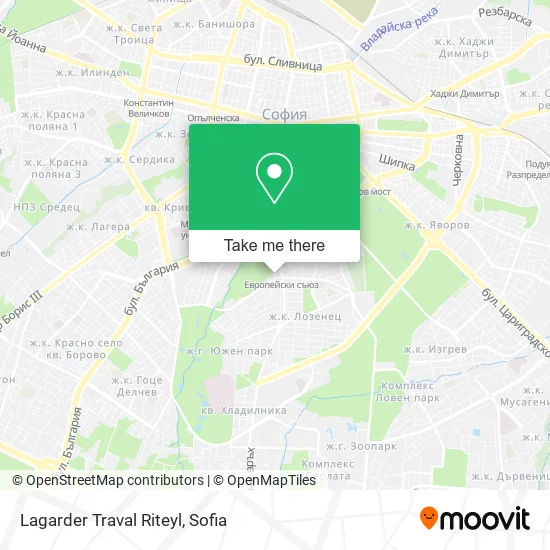 Карта Lagarder Traval Riteyl
