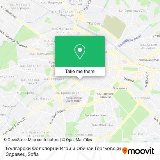 Карта Български Фолклорни Игри и Обичаи Гергьовски Здравец