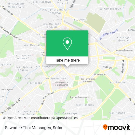 Sawadee Thai Massages map