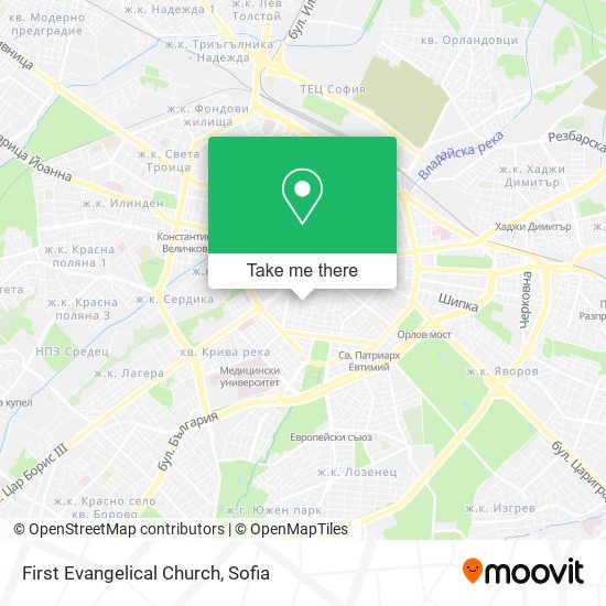 Карта First Evangelical Church