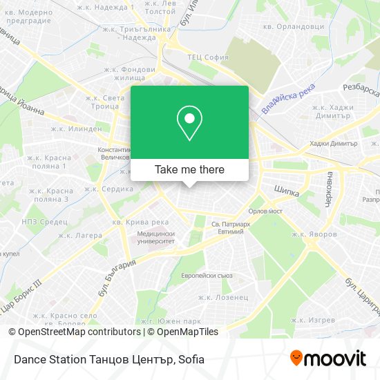 Dance Station Танцов Център map