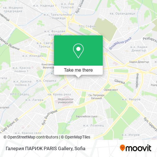 Карта Галерия ПАРИЖ PARIS Gallery