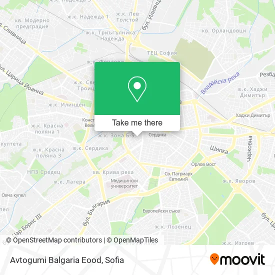 Карта Avtogumi Balgaria Eood