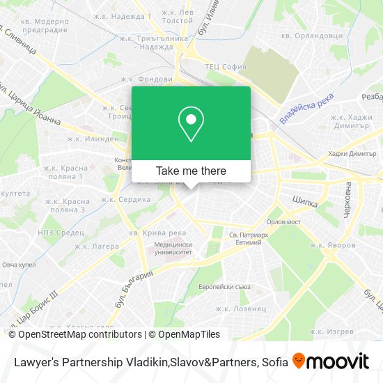 Lawyer's Partnership Vladikin,Slavov&Partners map