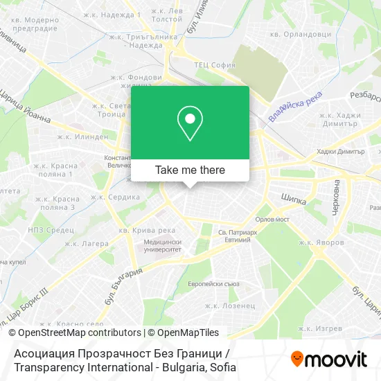 Карта Асоциация Прозрачност Без Граници / Transparency International - Bulgaria
