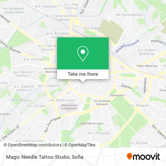 Magic Needle Tattoo Studio map