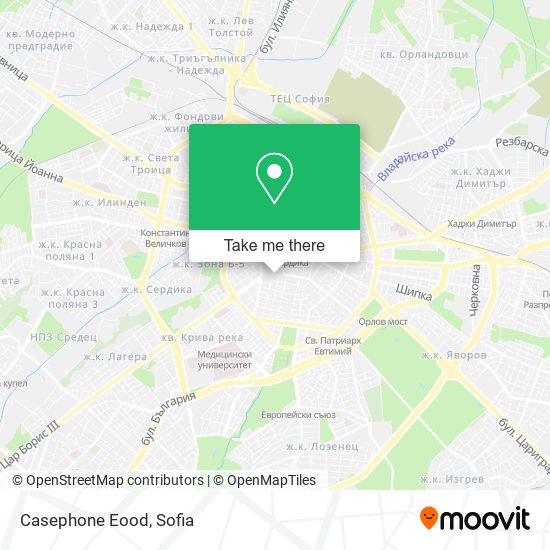 Casephone Eood map