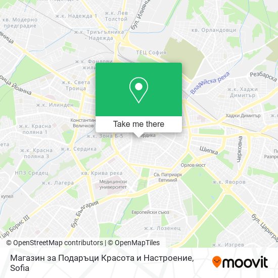 Магазин за Подаръци Красота и Настроение map