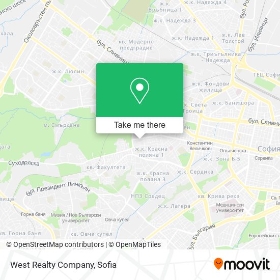 West Realty Company map