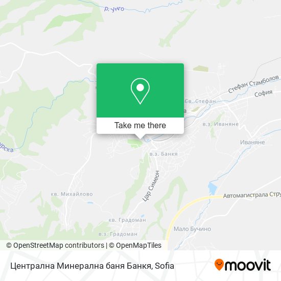 Централна Минерална баня Банкя map