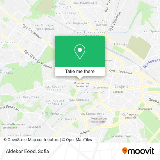 Карта Aldekor Eood