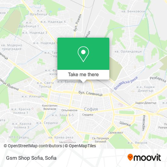 Gsm Shop Sofia map