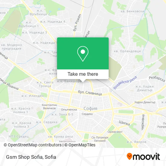 Карта Gsm Shop Sofia