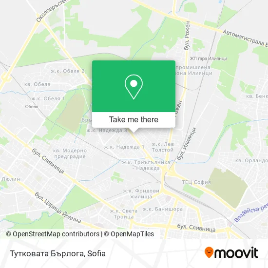 Карта Тутковата Бърлога