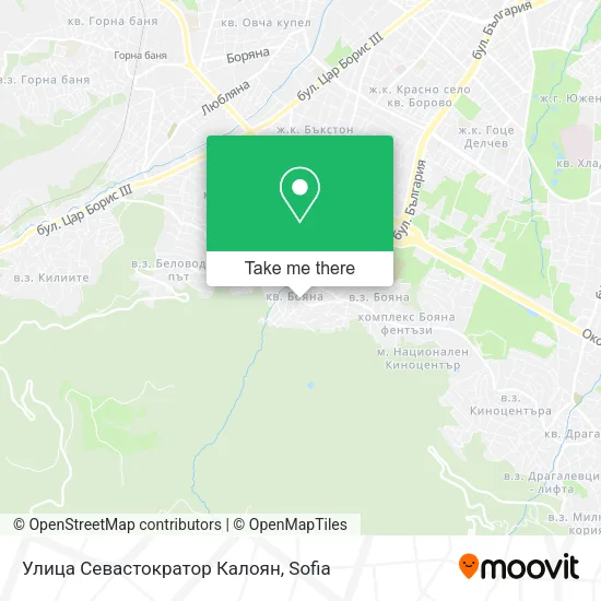 Карта Улица Севастократор Калоян