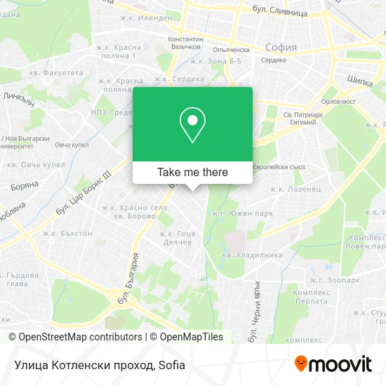 Карта Улица Котленски проход