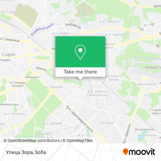 Улица Зора map