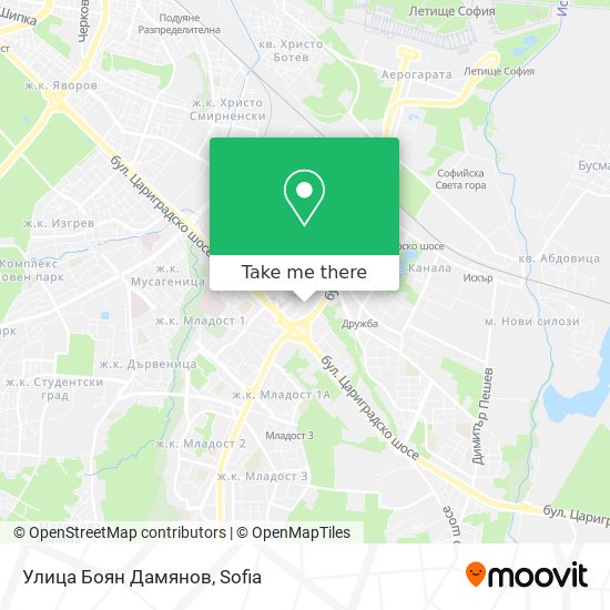 Улица Боян Дамянов map