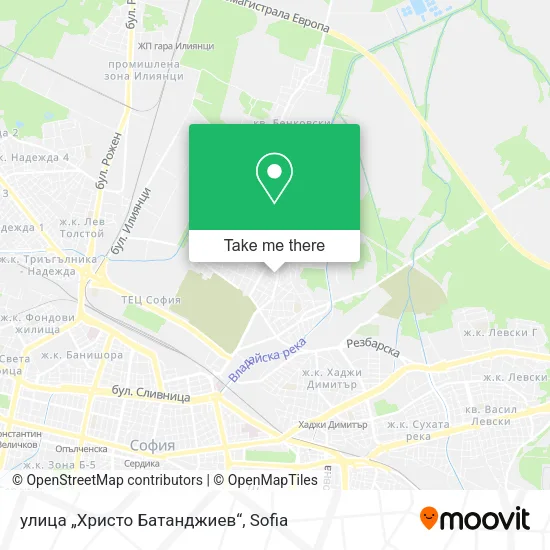 Карта улица „Христо Батанджиев“