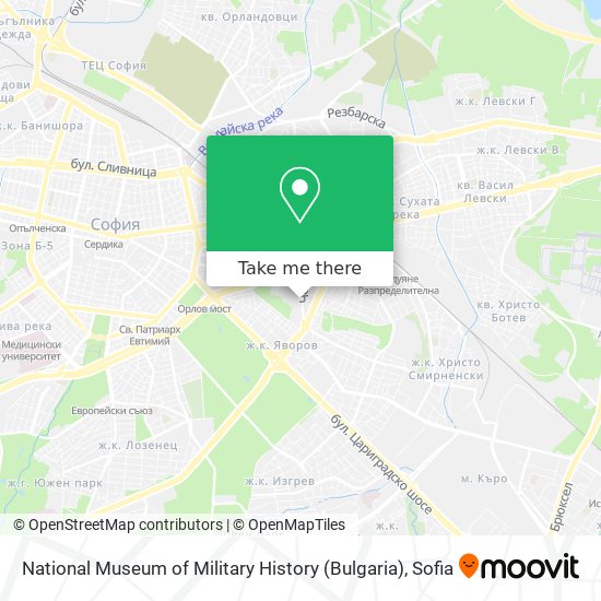National Museum of Military History (Bulgaria) map